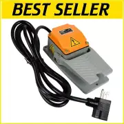 Heavy-Duty Foot Switch with 10ft PVC Cord - Cast Aluminum, No Wiring Needed