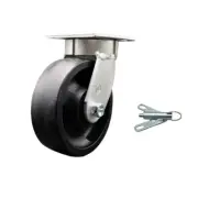 6 Inch Kingpinless Glass Filled Nylon Wheel Swivel Caster with Swivel Lock SCC
