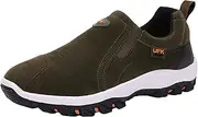 [JiuQing] Men's Walking Shoes Slip on Hiking Shoes Lightweight Low Rise Casual Travel Sneakers