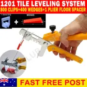 1201 Kit Tile Leveling System 800 Clips+400 Wedges+1x Plier Floor Spacer Tiling