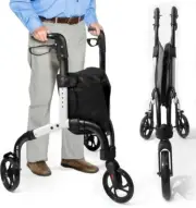 Retoreath Premium 3 Wheel Lightweight Foldable Rollator Walker (M686)