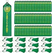 Zonon 90 Pieces Participant Award Ribbon with Event Card, Field Day, First Place Ribbons for Kids Sports Event, Contests, Game Competition, Office Team, 100th Day of School