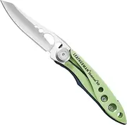 [LEATHERMAN] Skeletool KB Knife Pocket Knife with Bottle Opener- Lightweight EDC Stainless Steel Blade 2.6", 36.85 grams - Verdant - Ideal For Everyday Carry Outdoor Camping Multi Purpose Utility Tasks