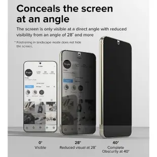 【Ringke】三星 Galaxy S23 Plus Privacy Tempered Glass 防窺鋼化玻璃螢幕保護貼(Rearth 附安裝工具)
