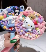 Y2K Handcrafted Kawaii Handheld Makeup Mirror