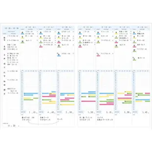 KOKUYO Campus筆記本計畫罫A5-週間時間軸-深粉