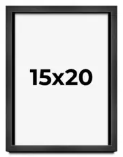 15x20 Shadow Box Frame Grey Charcoal Black | 0.875 Inches Deep | Solid Wood Shad