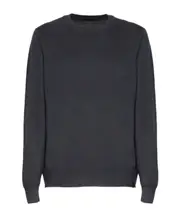 logo-tag crew neck jumper IT52,IT54 Black