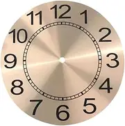 Homoyoyo Your Clock Aluminum Roman Numeral Dial Round Replacement Part for DIY Wall Clocks