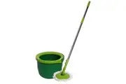 Sabco Smart Compact 130cm Spin Mop w Bucket Floor Surface Cleaner Set Green