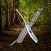 Hand Forged Carbon Steel Outdoor Camping Jungle Gurkha Machete Kukri With Sheath