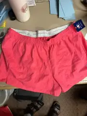 Champion Girls Camelia rose Large Shorts Pocketless 100% Cotton