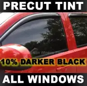 PreCut Window Tint for Ford Fusion 2013-2014 - Darker Black 10% VLT Film