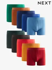 Brights Blue/Red 10 pack A-Front Boxers (E65554) | $64