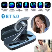 Wireless Bluetooth Earhook Rotatable Headset with Dual Microphone HIFI Sound