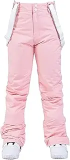 [CLSQLXYJZC] Ski Snow Pants for Men, Winter Outdoor Breathable Lightweight Warm Thicken Waterproof Hiking Ski Pants, for Walking Fishing Camping Soft Sweatpants