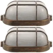 2 Pieces Sauna Light Fixture Dust-proof and Explosion-proof Lamps Work Lighting