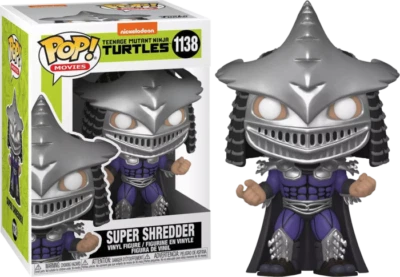 Metallic Super Shredder TMNT SE 1138 Funko Pop Vinyl New in Mint Box + Protector