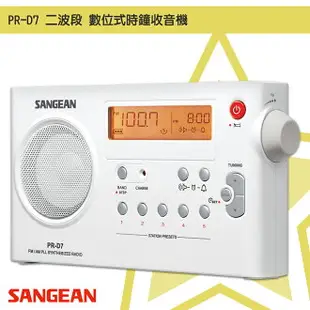 【聲音世界】山進 PR-D7 二波段 數位式時鐘收音機 LED時鐘 收音機 FM電台 收音機 廣播電台 鬧鐘 復古質感