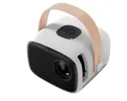 60" Mini Portable Home Theater Projector with Bluetooth - White