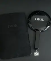 【SHIP TODAY LAST ONE】 Christian Dior JAPAN Novelty BIG hand mirror & velvet case