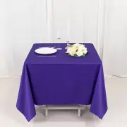 70" x 70" PURPLE Scuba Polyester Square TABLECLOTH Wedding Table Linens Party