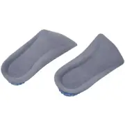 2 Pcs Clear Gray 1.1" Height Heel Increase Silicone Gel Insoles Pads Z6K76303