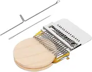 HOMSFOU 1Set Mini Wooden Loom Kit for Educational Hand Knitting Weaving Craft for Creative Learning Birthday Present for Boys