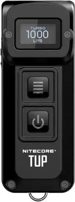 NITECORE Tup Black Rechargeable LED Keychain Flashlight Light, 1000 Lumens