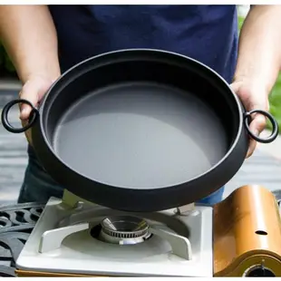 日本進口南部鐵器鑄鐵平底鍋 日本鑄鐵鍋煎鍋壽喜燒鍋火鍋無涂層