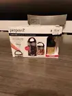 Prepara, 3 Pk Black Gloss Handle,Evak Airtight Storage, Glass 6oz/0.75cup