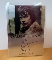 Game of Thrones Legends of the Realm Alfie Allen Theon Greyjoy Metal Auto /55