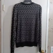 Ben Sherman Men's Black/White Crewneck Sweater Size M