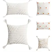 Tufted Decorative Cushion Cover Pillow Cover Pillow Case for Throw Sofa Couch Bed Chair Living Room Bedroom