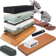 Set of 10 Knife Sharpening Stone Kit Professional Whetstone Knife Sharpening