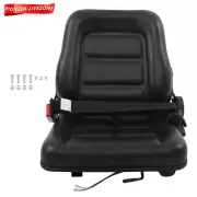Universal Forklift Seat Black Fold Down Tractor Seat Micro Switch and Slide