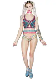 Glamour Goddess Beaded Halter Top