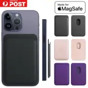 Magsafe iPhone14 13 12 Pro Max Magnetic Card Holder Pocket Leather Wallet