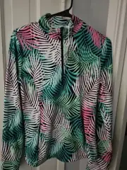 TOMMY BAHAMA LADIES 1/4 ZIP PULLOVER..NWT..SIZE MEDIUM, GOLF OR ANYWHERE
