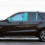 Car Exterior Body Film B C Window Pillar Scratch Prevention Membrane TPU PPF Paint Film Accessories，for Mercedes Benz GLE V167 2015-2019 (Carbon Fiber)