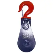 12 Ton Snatch Block w/ Swivel Hook for 3/4" - 7/8" Wire Rope, Sheave Pulley Tow