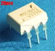 20Pcs Triac-Out 6-Dip Optocoupler MOC3051 Fsc Ic New ws