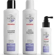 Nioxin 3-Part System | System 5 | Chemically Treated Hair with Progressed Thinning Hair Treatment | Scalp Therapy | Hair Thickening Treatment | Trial Kit