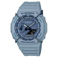 在飛比找PChome24h購物優惠-【CASIO 卡西歐】G-SHOCK 啞光金屬雙顯手錶 GA