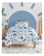 [Jack & Ava] Dino Age Comforter Set in White