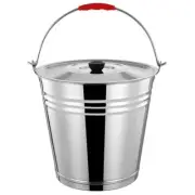 Metal Coal Bucket Ash Stainless Stove Storage Fire Pail Indoor Fireplace Ice Bin
