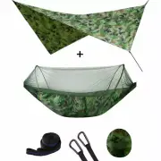 Outdoor Daybed With Canopy Hammock Swing Stand Tree Hanging Tent Net Camping ✅⛳