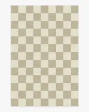 200' x 290' | Machine Washable Runner Rug | Kid & Pet Friendly | Indoor Rug | Jaque Checkered Stone Rug | Ruggable