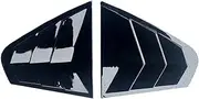 2012-2018 Compatible for Volkswagen Jetta MK6 Car Rear Louver Window Side Shutter Cover Trim Sticker Vent Scoop Carbon Fiber Modified Parts(Gloss Black)