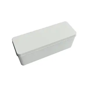 【現貨】【馬口鐵盒】北歐風 白色 馬口鐵盒 曲奇 烘焙 包裝盒 桌面 筆 收納盒 長方形 飯圈